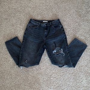 Distressed Mom Jeans